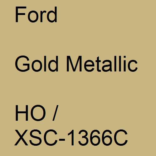 Ford, Gold Metallic, HO / XSC-1366C.